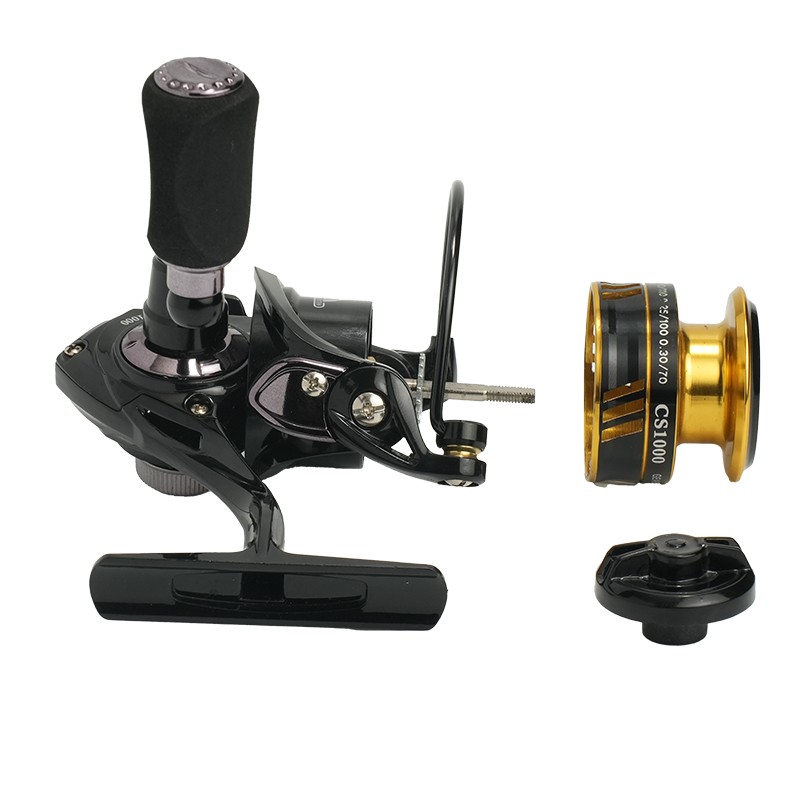 迷你纺车轮800型号渔轮渔具钓鱼金属线杯渔具